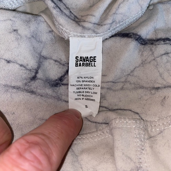 Savage Barbell Gray Marble Athletic Shorts - Picture 3 of 3